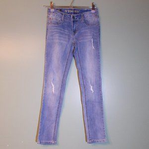 VIGOSS THE JAGGER SKINNY Girls Jeans Size 10 Distressed